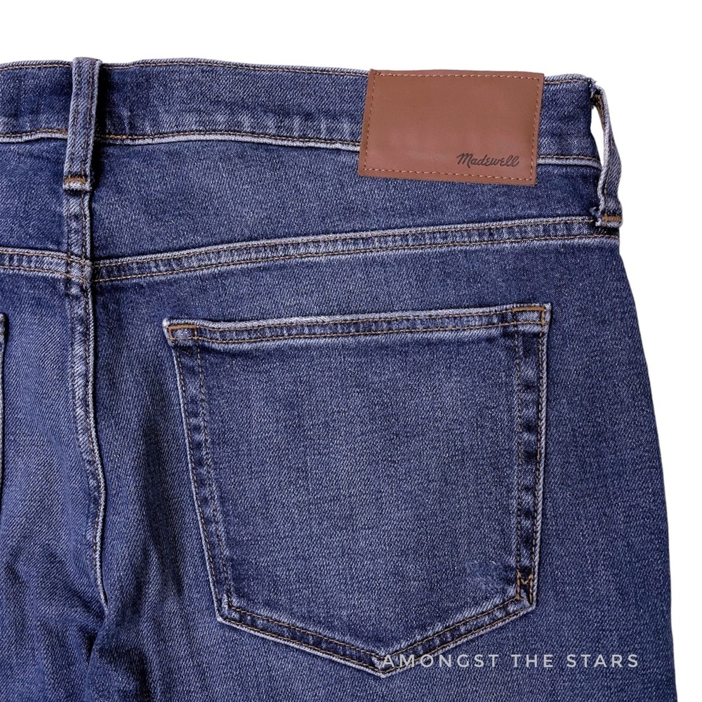 Madewell Athletic Enid Blue Wash Men's Slim Jeans - Picture 15 of 15